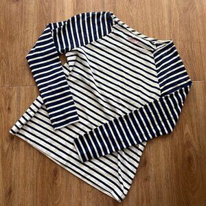 Vineyard Vines Long Sleeve Dual Striped Shirt Black White Women’s Size XS